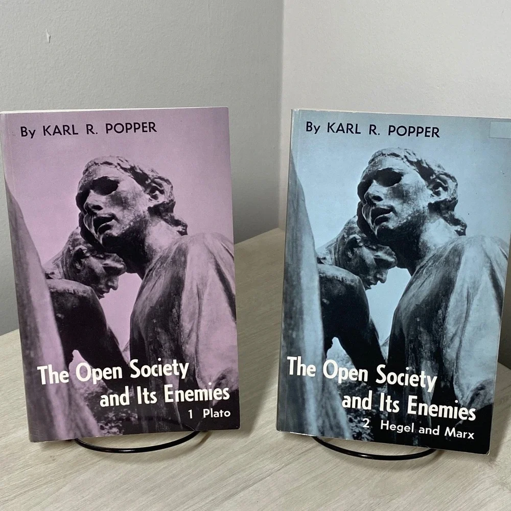 Karl Popper The Open Society and Its Enemies Vol 1 2 Princeton Paperbacks Set